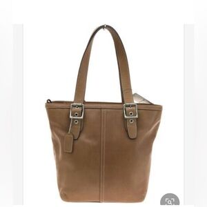 Coach Tan Leather Tote Bag